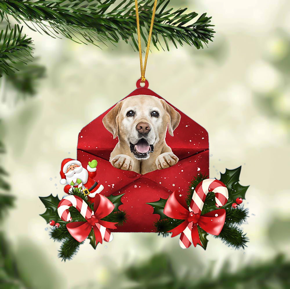 Labrador Retriever Christmas Letter Ornament - Car Ornament - Gifts For Pet Owners