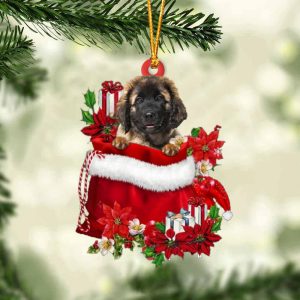 Leonberger In Gift Bag Christmas Ornament…