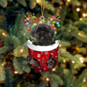 Lhasa Apso In Snow Pocket Christmas…