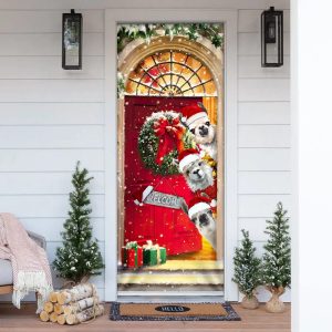 Llama Christmas Door Cover – Unique…