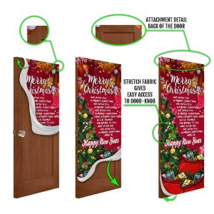 Merry Christmas And Happy New Year Door Cover Light Pray Door Cover Unique Gifts Doorcover 6