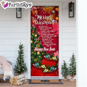 Merry Christmas And Happy New Year Door Cover Light Pray Door Cover Unique Gifts Doorcover 7