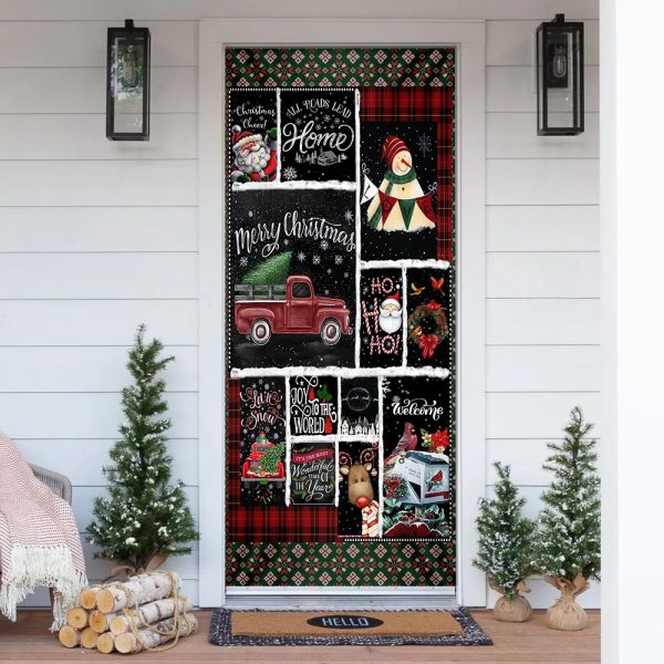 Merry Christmas Blessing Door Cover – Unique Gifts Doorcover – Holiday Decor