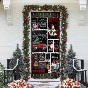 Merry Christmas Blessing Door Cover Unique Gifts Doorcover Holiday Decor 4