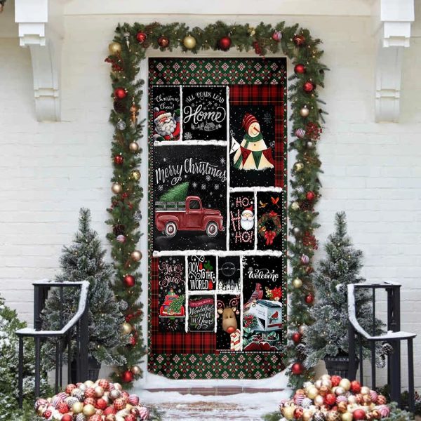 Merry Christmas Blessing Door Cover – Unique Gifts Doorcover – Holiday Decor