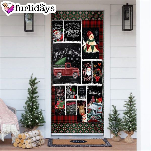 Merry Christmas Blessing Door Cover – Unique Gifts Doorcover – Holiday Decor