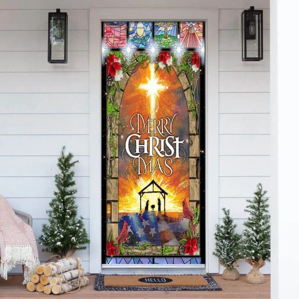 Merry Christmas Door Cover – Unique Gifts Doorcover – Christmas Gift For Friends