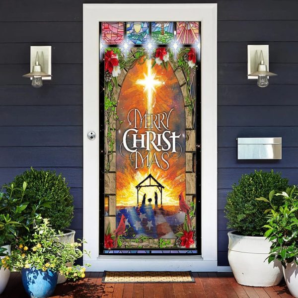Merry Christmas Door Cover – Unique Gifts Doorcover – Christmas Gift For Friends