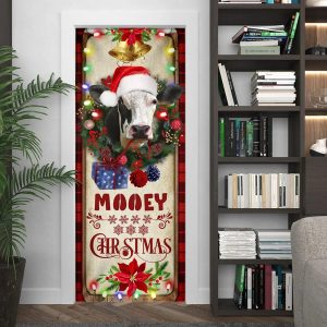 Mooey Christmas Cow Door Cover Christmas Door Cover Decorations Unique Gifts Doorcover 4