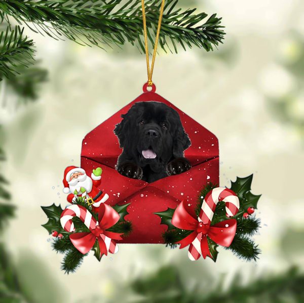 Newfoundland Christmas Letter Ornament – Car Ornament – Gifts For Pet Owners