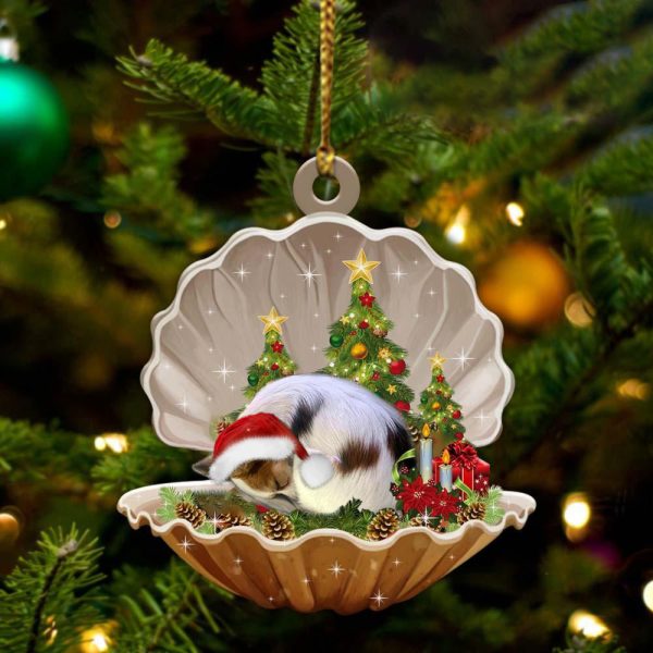 Papillon – Sleeping Pearl in Christmas Two Sided Ornament – Christmas Ornaments For Dog Lovers