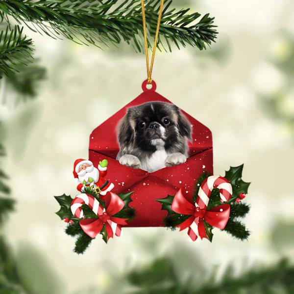 Pekingese Christmas Letter Ornament – Car Ornament – Gifts For Pet Owners