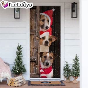Russell Terrier Christmas Door Cover Xmas Gifts For Pet Lovers Christmas Gift For Friends