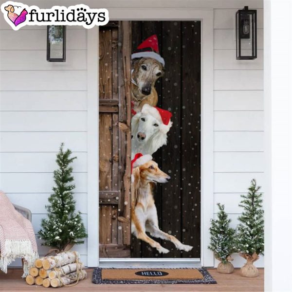Saluki Christmas Door Cover – Xmas Gifts For Pet Lovers – Christmas Gift For Friends