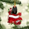 Schipperke In Gift Bag Christmas Ornament – Car Ornaments – Gift For Dog Lovers