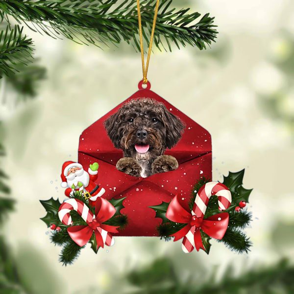 Schnoodle Christmas Letter Ornament – Car Ornament – Gifts For Pet Owners
