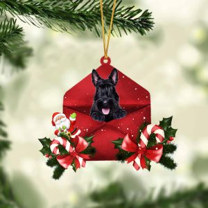 Scottish Terrier Christmas Letter Ornament –…