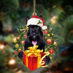 Scottish Terrier Give Gifts Hanging Ornament…