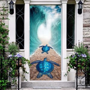 Sea Turtle Door Cover Unique Gifts Doorcover Christmas Gift For Friends 1