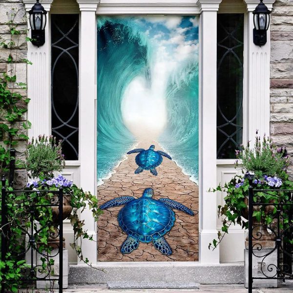 Sea Turtle Door Cover – Unique Gifts Doorcover – Christmas Gift For Friends