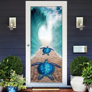 Sea Turtle Door Cover Unique Gifts Doorcover Christmas Gift For Friends 2
