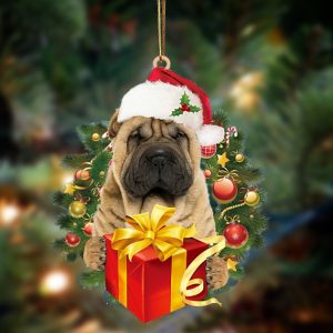 Shar Pei Give Gifts Hanging Ornament…