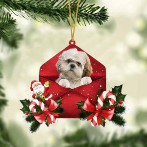 Shih Tzu Christmas Letter Ornament –…