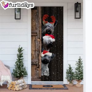 Skye Terrier Christmas Door Cover Xmas Gifts For Pet Lovers Christmas Gift For Friends
