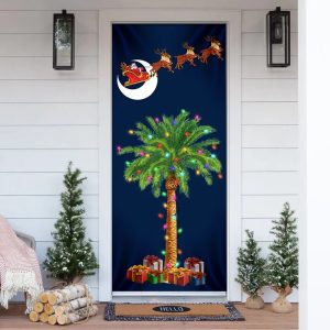 South Carolina Christmas Door Cover Slim Tree Door Cover Unique Gifts Doorcover 1