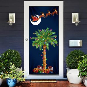 South Carolina Christmas Door Cover Slim Tree Door Cover Unique Gifts Doorcover 2
