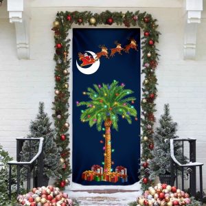 South Carolina Christmas Door Cover Slim Tree Door Cover Unique Gifts Doorcover 4