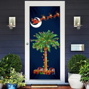 South Carolina Christmas Door Cover Slim Tree Door Cover Unique Gifts Doorcover 5