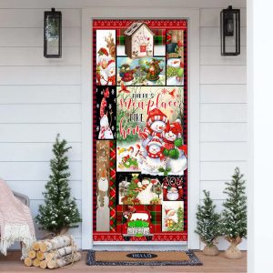 There s Snow Place Like Home Snowman Door Cover Unique Gifts Doorcover 1