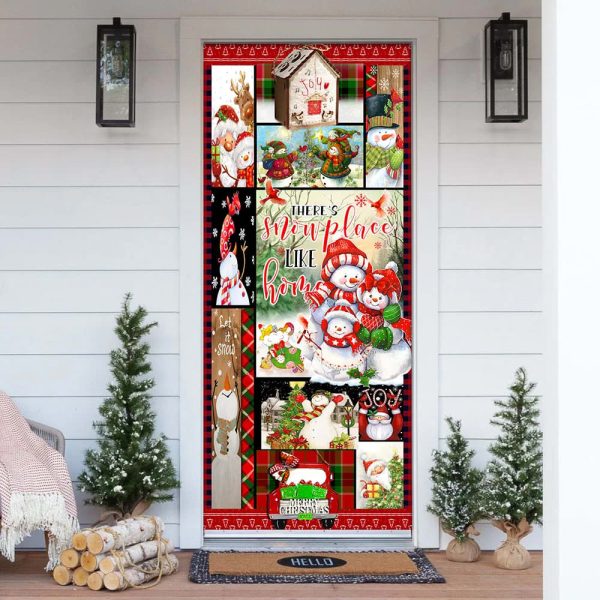 There’s Snow Place Like Home Snowman Door Cover – Unique Gifts Doorcover