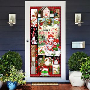 There s Snow Place Like Home Snowman Door Cover Unique Gifts Doorcover 2
