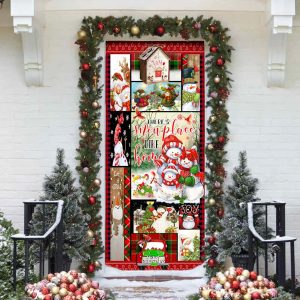 There s Snow Place Like Home Snowman Door Cover Unique Gifts Doorcover 4