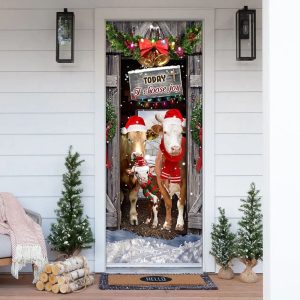 Today I Choose Joy Cattle Farmhouse Door Cover – Unique Gifts Doorcover