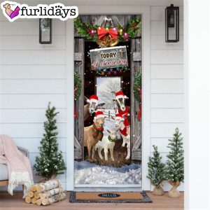 Today I Choose Joy Goat Farmhouse Door Cover Unique Gifts Doorcover 6