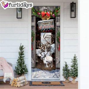 Today I Choose Joy Reindeer Farmhouse Door Cover Unique Gifts Doorcover 6