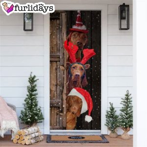 Vizsla Christmas Door Cover Xmas Gifts For Pet Lovers Christmas Gift For Friends