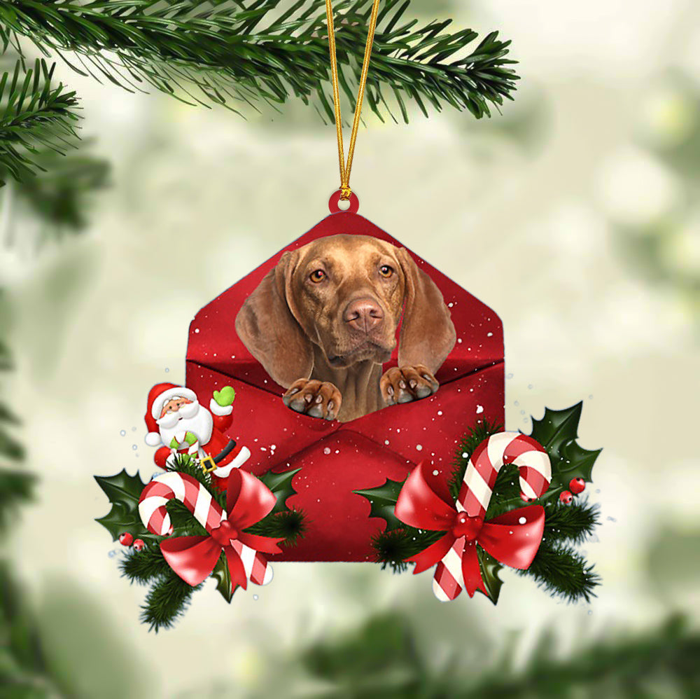 Vizsla Christmas Letter Ornament - Car Ornament - Gifts For Pet Owners