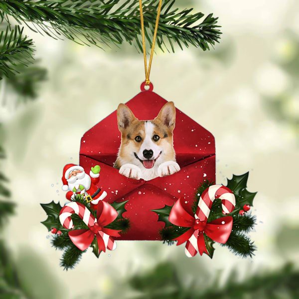 Welsh Corgi Christmas Letter Ornament – Car Ornament – Gifts For Pet Owners