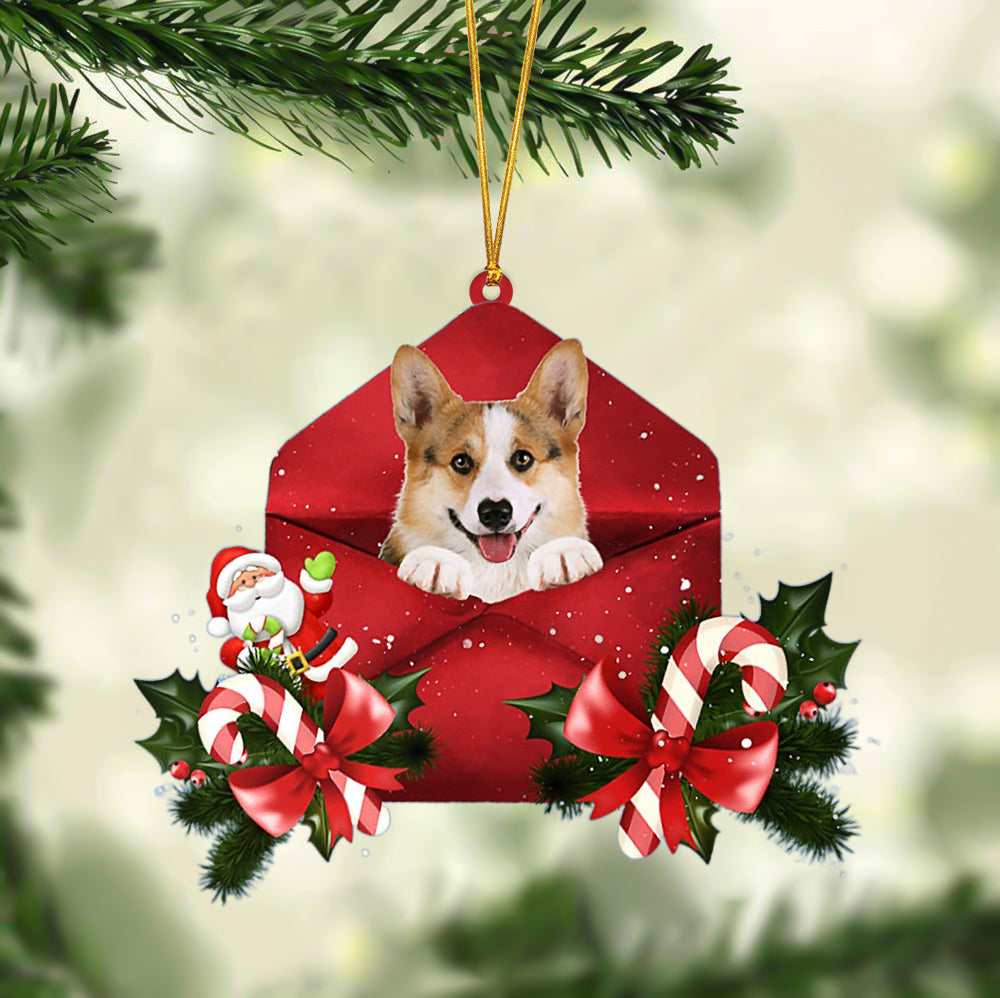 Welsh Corgi Christmas Letter Ornament - Car Ornament - Gifts For Pet Owners