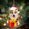 Welsh Corgi Give Gifts Hanging Ornament – Flat Acrylic Dog Ornament – Dog Lovers Gifts For Him Or Her