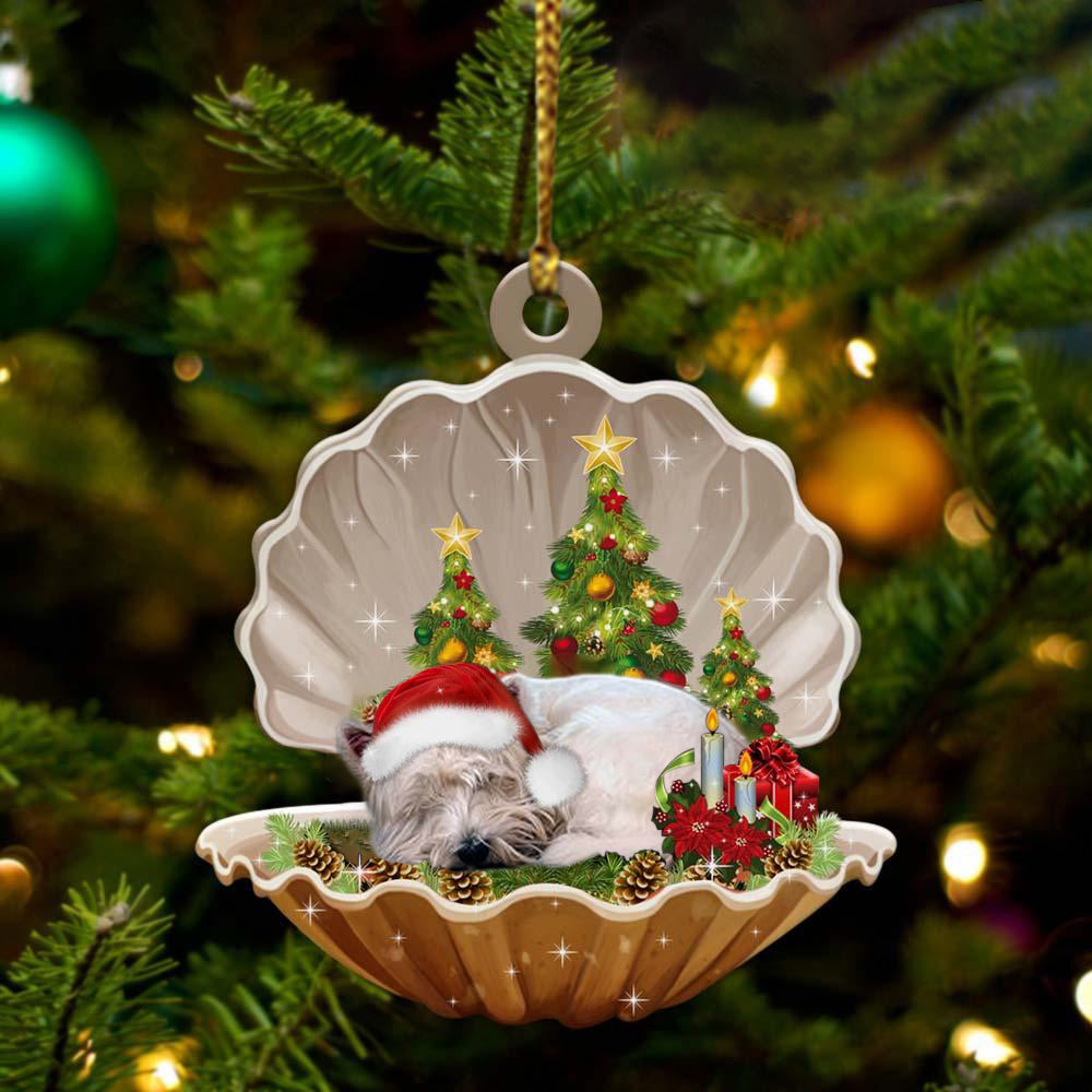 West Highland White Terrier3 - Sleeping Pearl in Christmas Two Sided Ornament - Christmas Ornaments For Dog Lovers