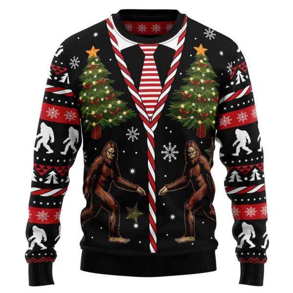 Vintage bigfoot Christmas sweater – Gift for Christmas
