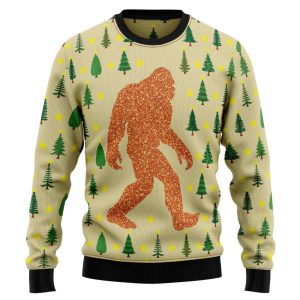 Bigfoot Sasquatch Ugly Christmas Sweater- Gift…