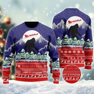 Christmas With Bigfoot Ugly Sweater Gift…