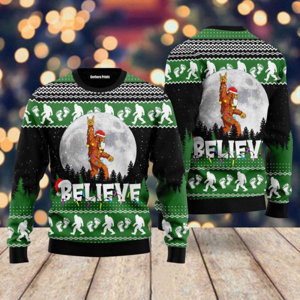 Bigfoot Believe Ugly Christmas Sweater For – Gift For Christmas UH1724