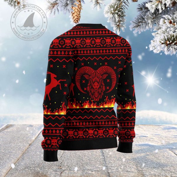 Merry Antichristmas Satan Claus Ugly Christmas Sweater Gift